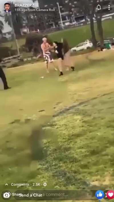 Careful when approaching a cop