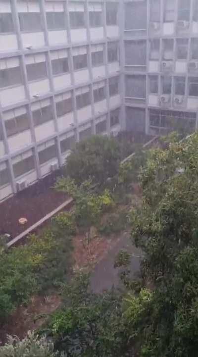 Rain-Wrapped Tornado in Haifa city, IL