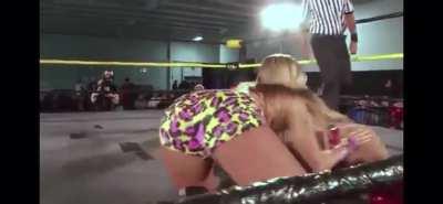 Santana Garrett wedgie and defeated