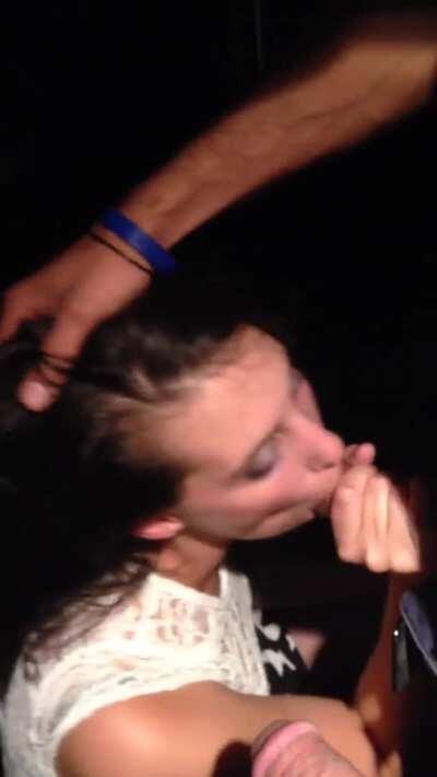 Cuckold Lets Girlfriend Suck Black Cock In The Club