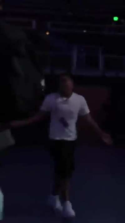 Dumbass Tiktoker moans in announcer's ear and gets beat up