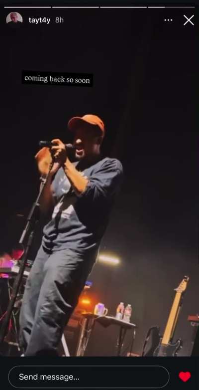 Automatic live on their sound engineer’s story (@tayt4y)