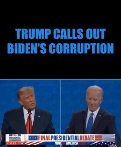Trump calls out Biden's corruption