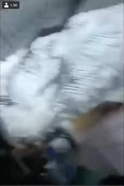 Siargao, Philippines. Locals seek shelter at sports center