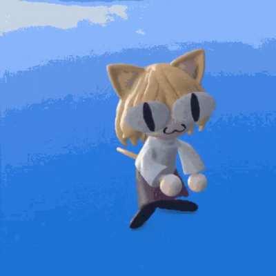 Neco-arc just being a silly dori dori cat