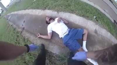 Jumping off a bridge to escape the cops