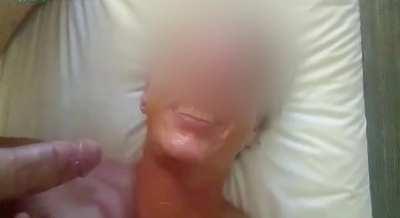 Cum is great inside me but it’s even hotter when it’s on my face and I get to feed myself .