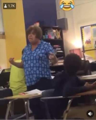 Teacher takes her frustrations out on student for disrupting class
