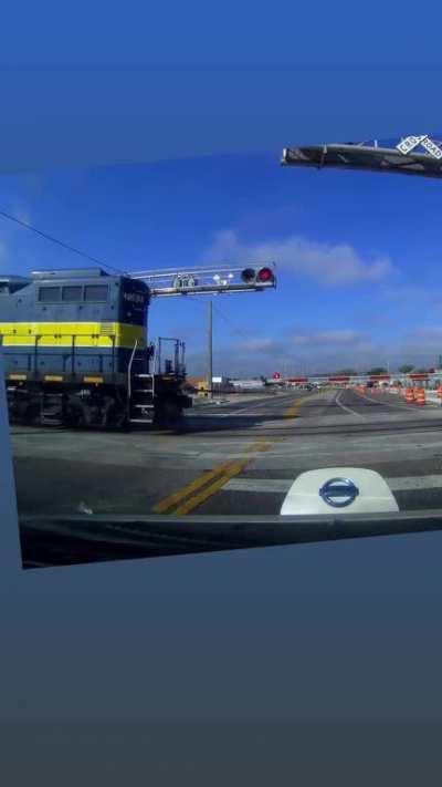 Florida man runs train light