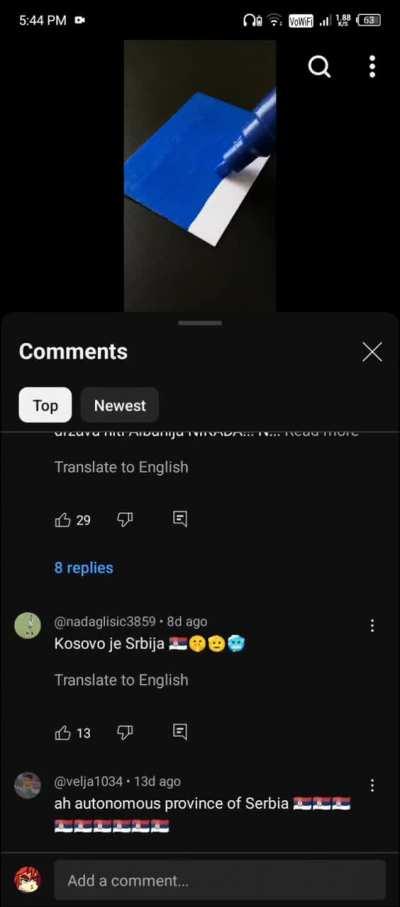 Serbs when someone mentions Kosovo