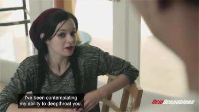 Step-bro doubts Jenna's Deepthroating Champion claim, she proves him wrong