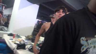 So I made Kanye laugh in the backstage at Yeezy SZN 9 show