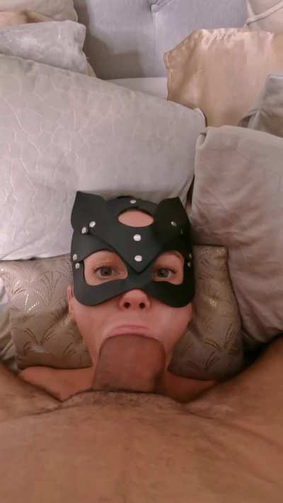 My cock is too fat for her mouth
