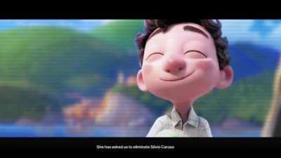 Luca (2021) but it's Hitman's Sapienza mission