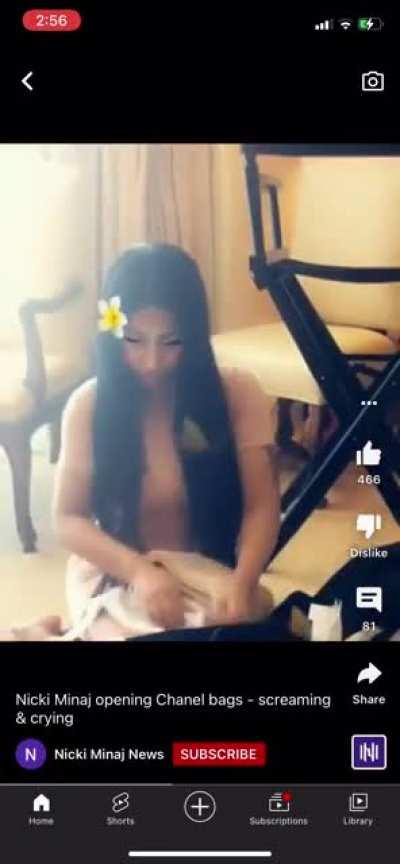 Why is she me when opening gifts haha