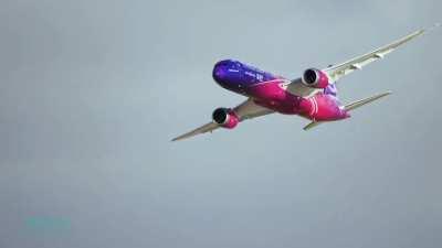 The winning move of Boeing 787-9 Dreamliner in Dubai Airshow 2019. Credits: ASLN.tv