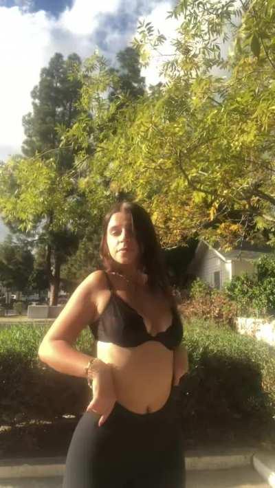 I think you would have pretty much fun with my tits in public…