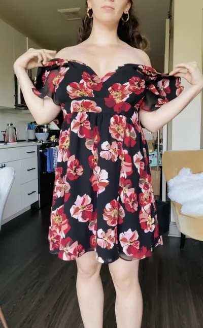 My dress always seems to fall off when you’re around