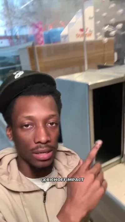 A man questions the extensive security at his neighborhood Dunkin Donuts