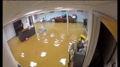 Basement wall collapse from hurricane Ida flood waters (New Jersey)