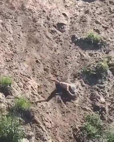 Casually grabbing his hat like everything just went right