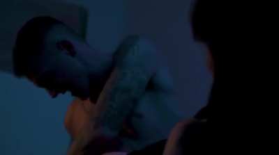 Bed Mixed Wrestling & Triangle Choke Submission