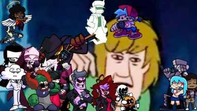 Eruption from the Shaggy mod but every turn other characters sing it (I don't know if this belongs here)