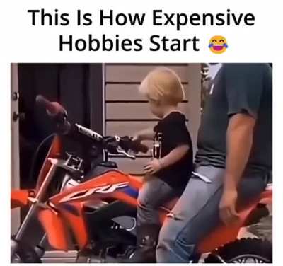 Lil bro heard and felt that machine's roar throughout his body and soul, and he loved it.