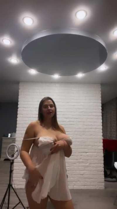 Would you fuck me despite my huge tits?