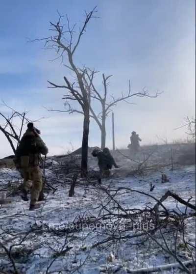 Firing RPGs at the enemy in Bakhmut