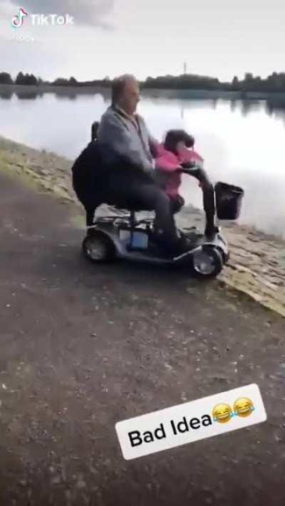 WCGW letting his 2 year old granddaughter drive