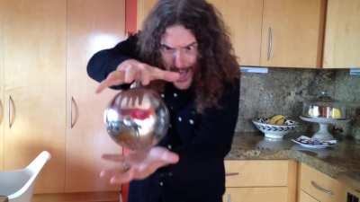 My ferromancer colleague sent me this. Does anyone know how he managed to reshape his silver orb without an incantation?