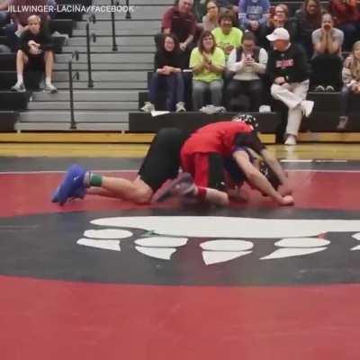 Parents of the kid in blue, you have raised a diamond, massive respect to you and him.