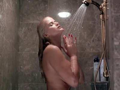 Anna Nicole Smith Huge Tits Shower Scene in Skyscraper (1996)