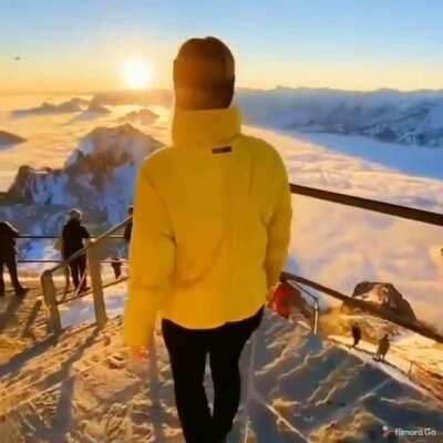 A view above the clouds