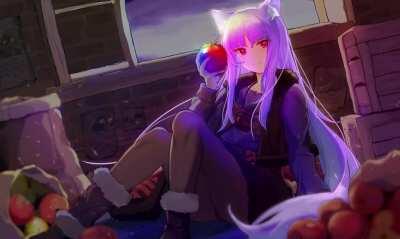 Wolf and Rainbow Apple [Spice and Wolf]