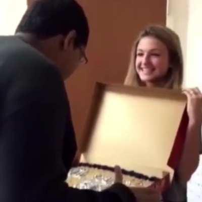 A girl asks an autistic boy to go to the prom , made me smile 😊