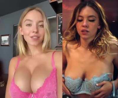 Never get tired of Sydney Sweeney's massive tits