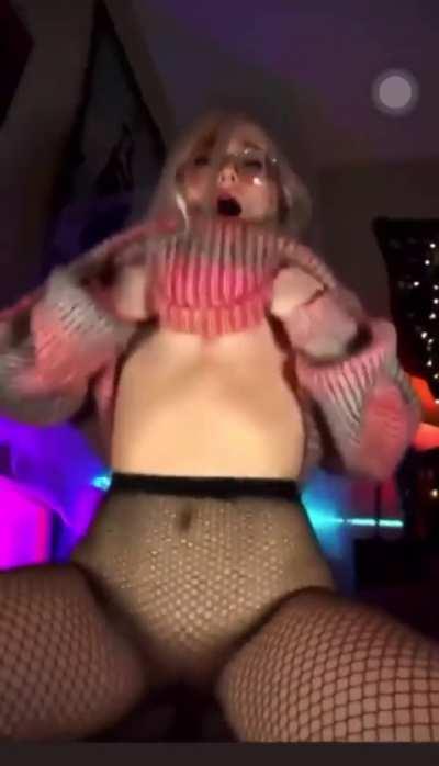 Amazing sweater tits riding