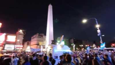 Obelisco en este momento 