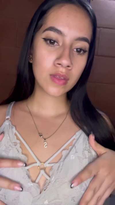 Is it okay for you to cum on my tits?