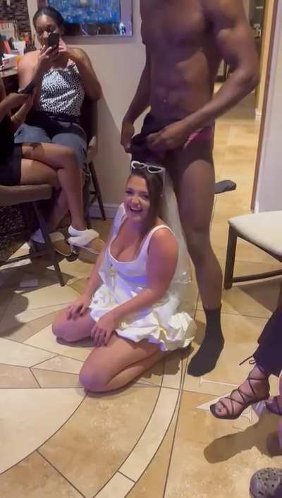 Blackmagicmodel puts dick on bride's head