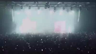 Lone performing syrup sipping at a most recent concert