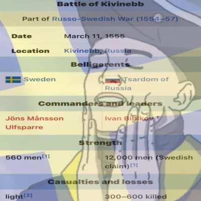 Least successful Swedish military endeavour