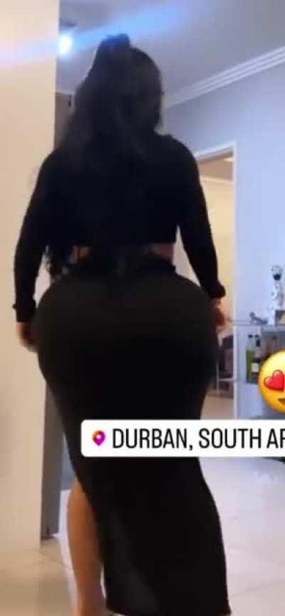 With her money(lover) I guess