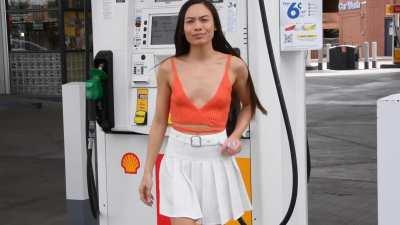 gas station flashing