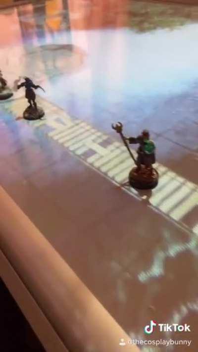 Playing Dungeons and Dragons with a projector [OC]