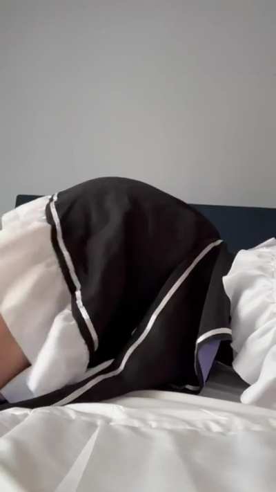 Step into the shoes of a horny house maid