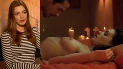 Anne Hathaway on/off