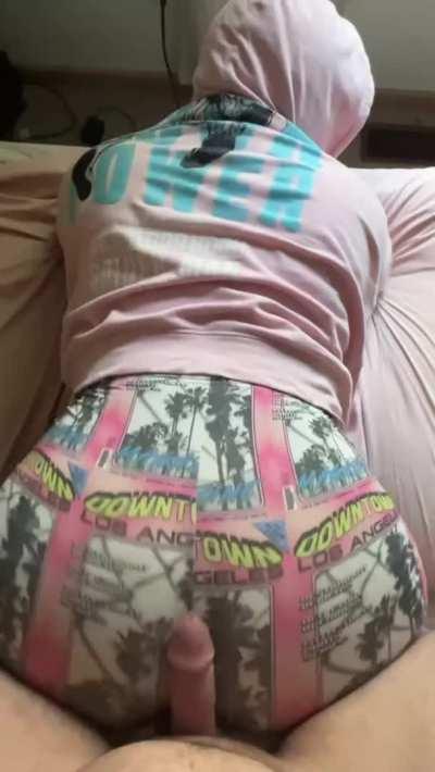 He cums so fast from a clothed assjob